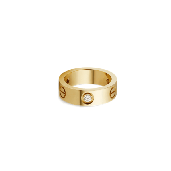 LOVE Ring with 3 Diamonds - Image 2