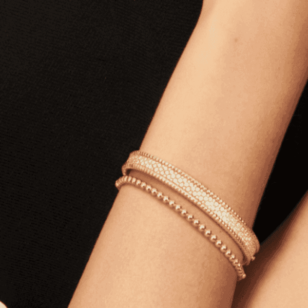 Perlee diamonds bracelet, 3 rows, medium model