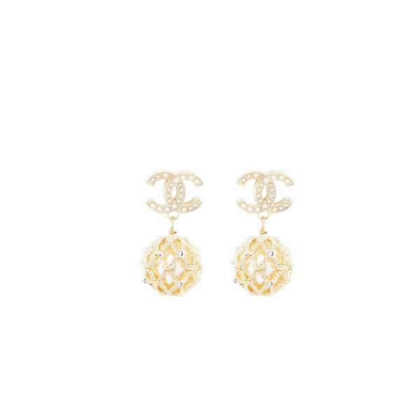 Chanel Pearl Caged Earrings