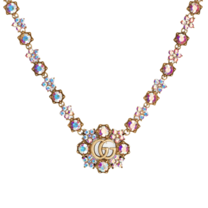 Gucci GG Crystal Flower Necklace