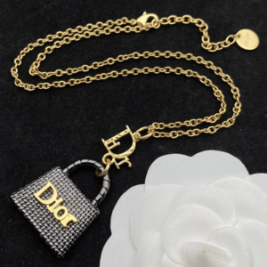 Dior bag necklace