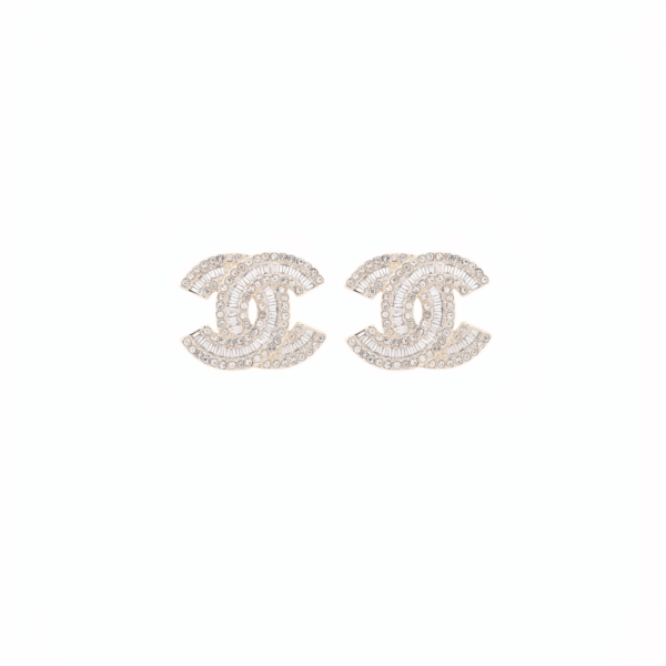 Chanel Crystal Stud Earrings