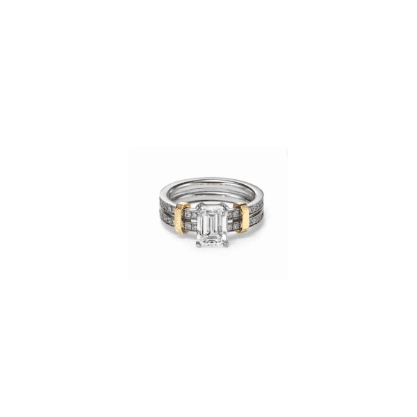 Square Double Row Ring