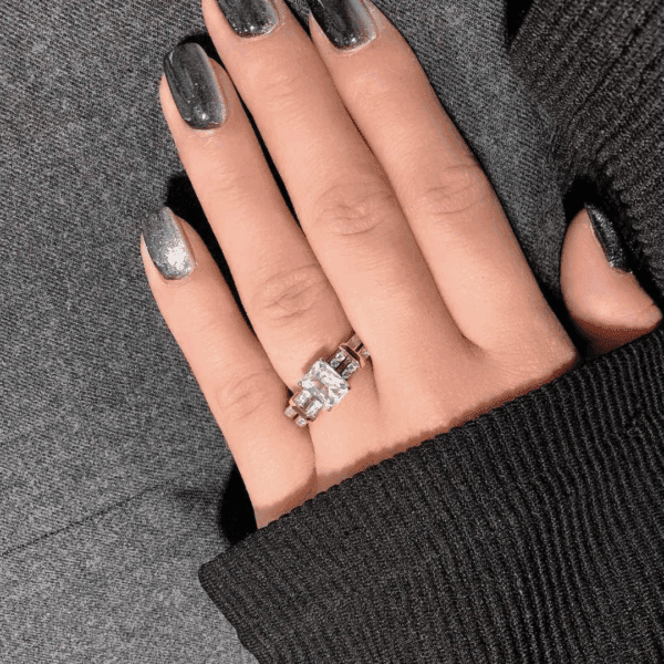 Square Double Row Ring